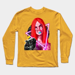 lady franzine digital art Long Sleeve T-Shirt